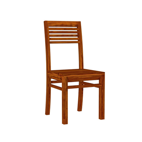 Dumdum Solid Sheesham Wood Chair (Natural Finish)