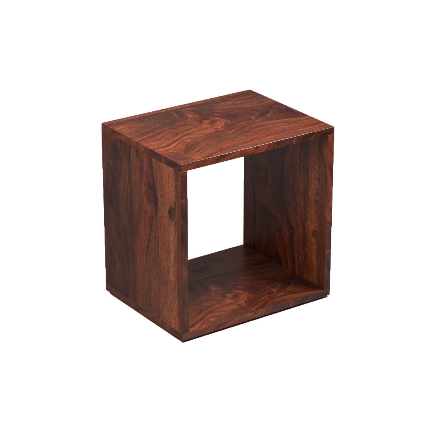 Maria Solid Sheesham Wood Side End Table (Natural Finish)