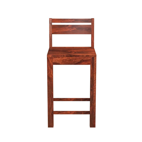 Maria Solid Sheesham Wood Bar Chair (Natural Finish)