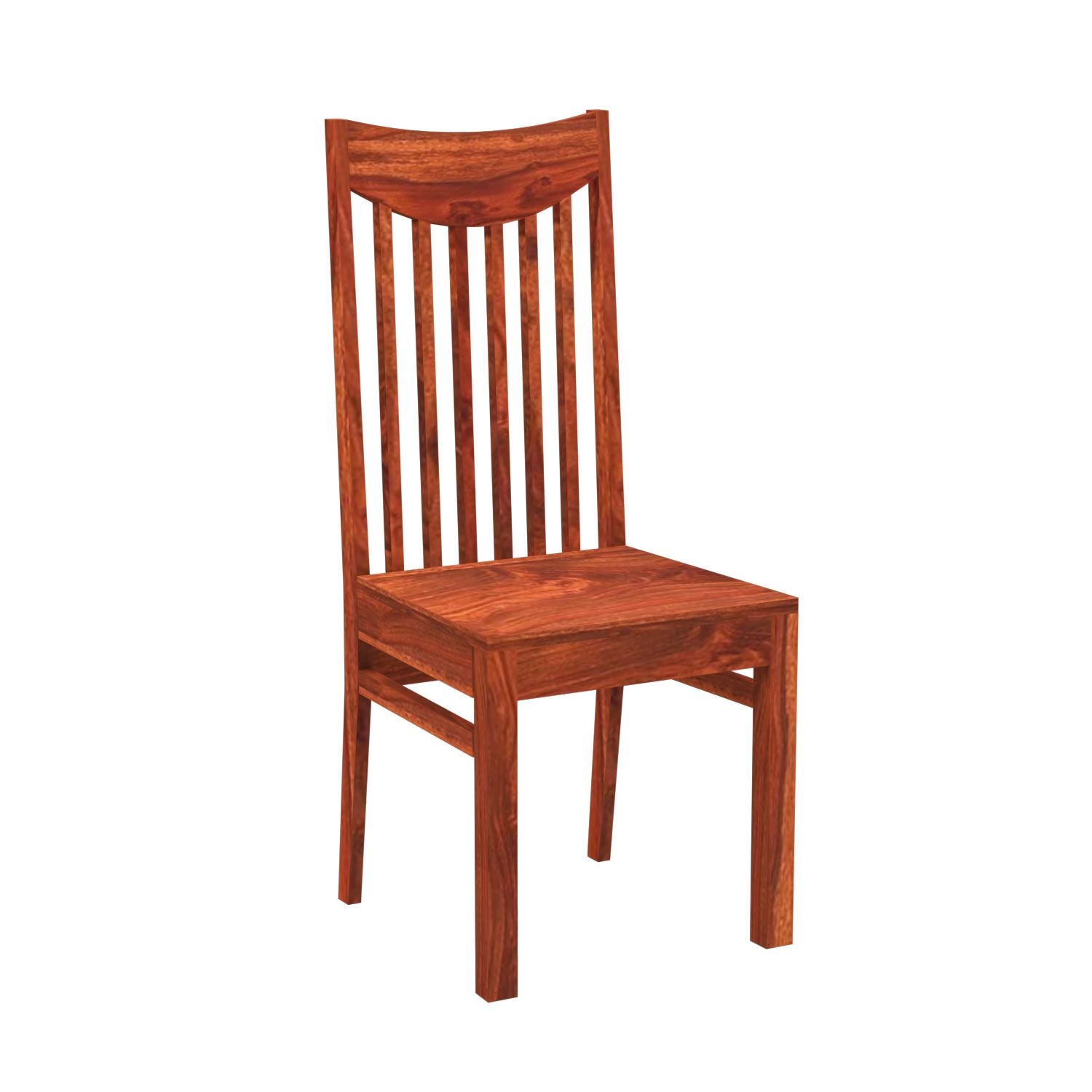 Moon Solid Sheesham Wood Chair (Natural Finish)