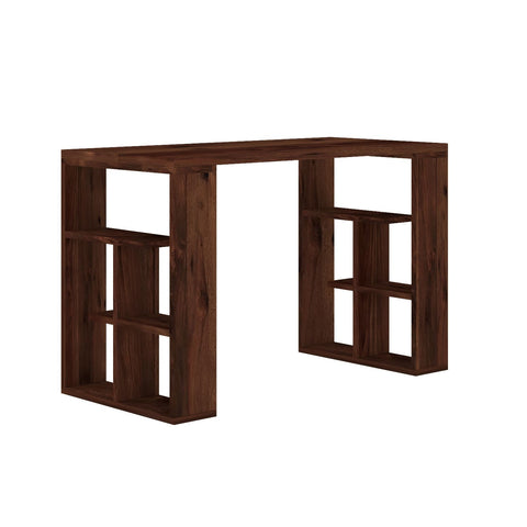 Maurice Solid Sheesham Wood Study Table (Ladder, Walnut Finish)