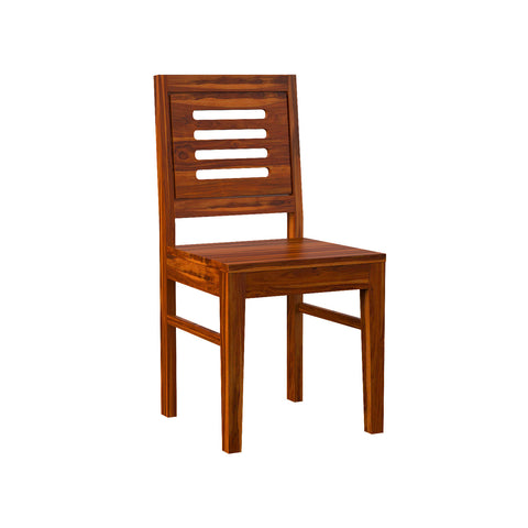 Due Solid Sheesham Wood Chair (Natural Finish)