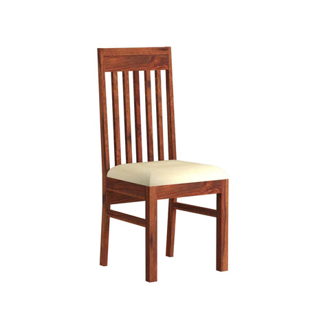 Minimal Solid Sheesham Wood Chair (Natural Finish)