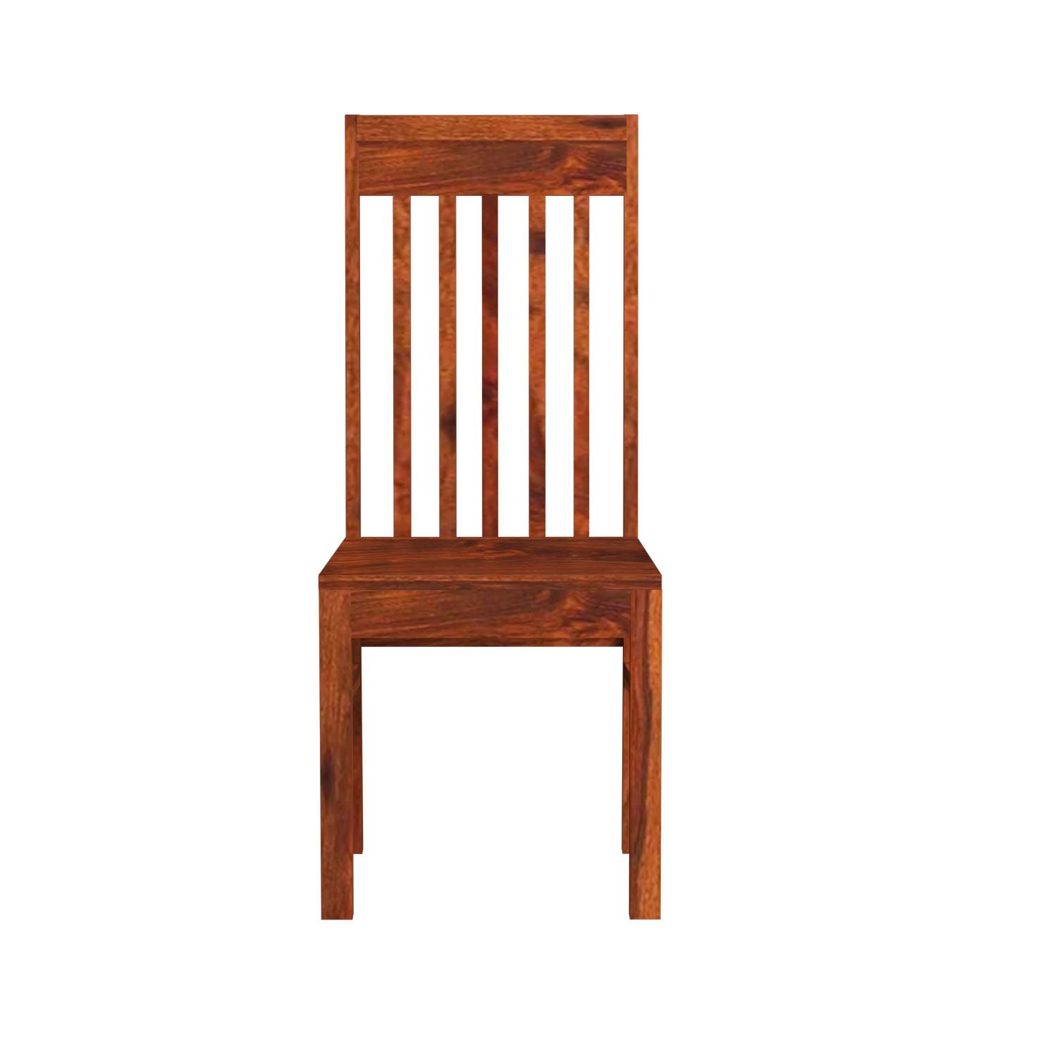 Minimal Solid Sheesham Wood Chair (Natural Finish)