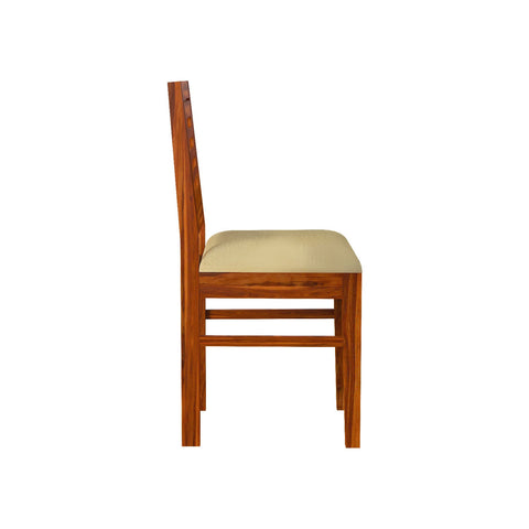 Due Solid Sheesham Wood Chair (Natural Finish)