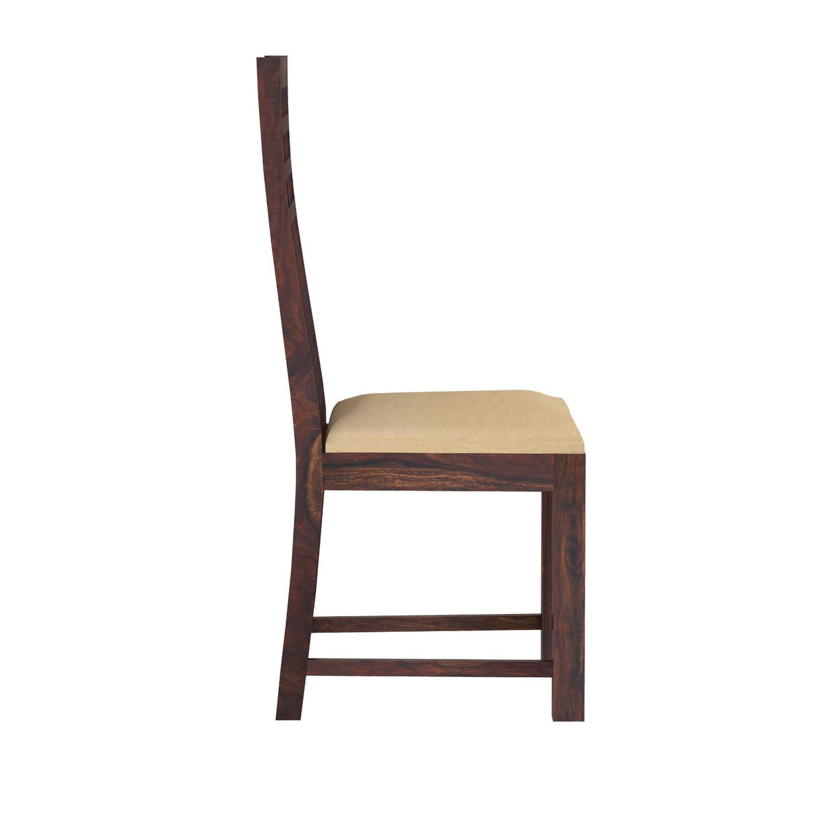 Amer Solid Sheesham Wood 4 Seater Dining Table With 4 Chairs (With Cushion, Walnut Finish)