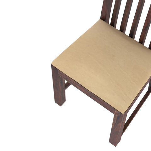 Amer Solid Sheesham Wood 2 Seater Dining Set (With Cushion, Walnut Finish)