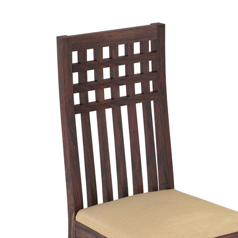 Amer Solid Sheesham Wood 8 Seater Dining Set (With Cushion, Walnut Finish)