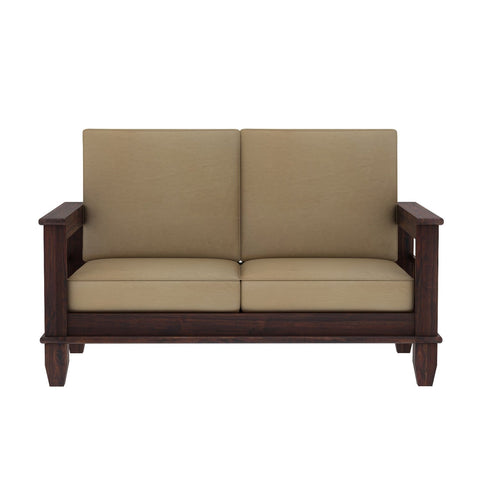 Trinity Solid Sheesham Wood 2 Seater Sofa (Walnut Finish)