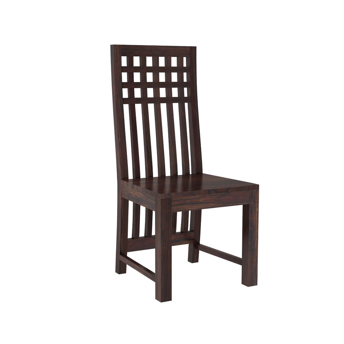Amer Solid Sheesham Wood 4 Seater Dining Table With 2 Chairs And 1 Bench (Without Cushion, Walnut Finish)