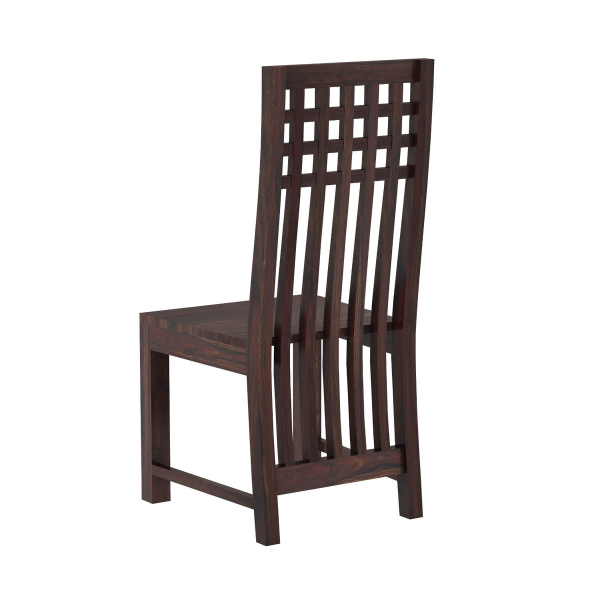Amer Solid Sheesham Wood 4 Seater Dining Table With 2 Chairs And 1 Bench (Without Cushion, Walnut Finish)