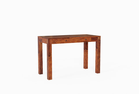Fusta Solid Sheesham Wood Console Table (2D, Natural Finish)