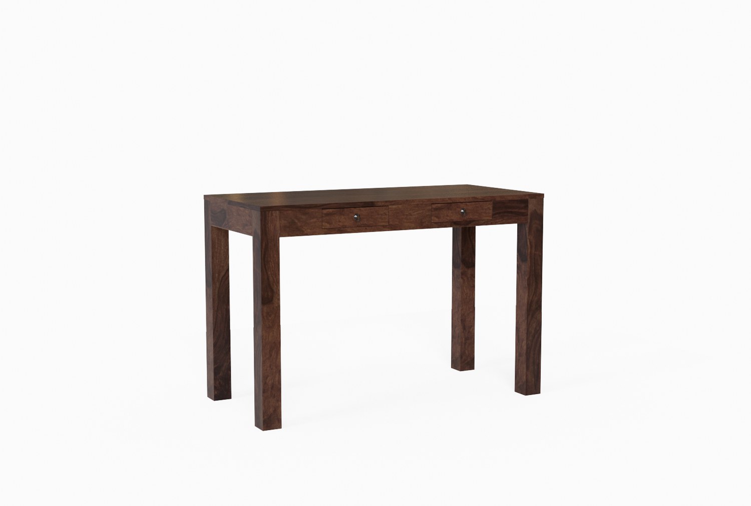 Fusta Solid Sheesham Wood Console Table (2D, Walnut Finish)