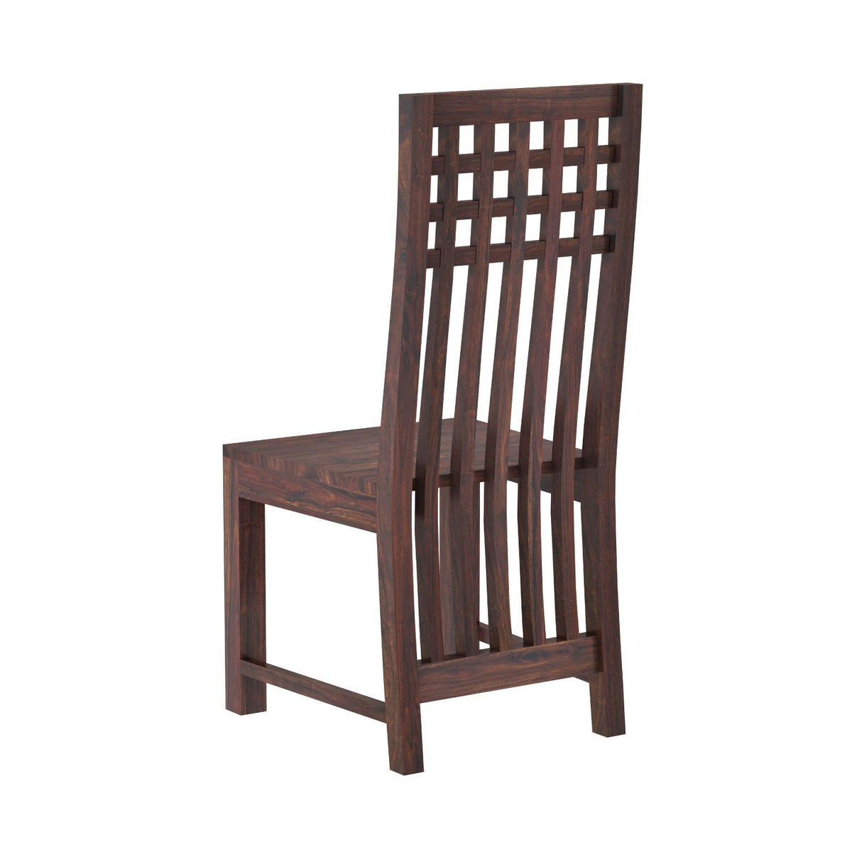 Amer Solid Sheesham Wood 2 Seater Dining Table With 2 Chairs (Without Cushion, Walnut Finish)