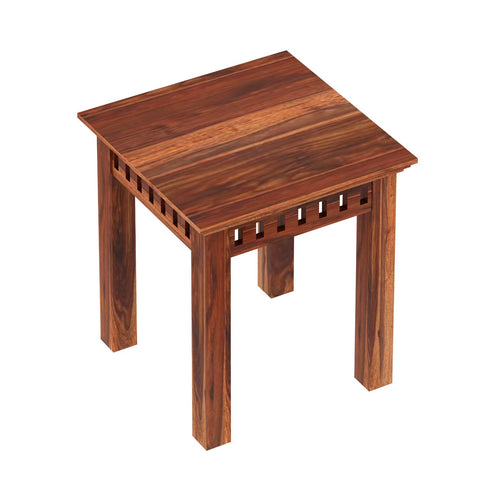 Amer Solid Sheesham Wood 2 Seater Dining Set (Without Cushion, Natural Finish)