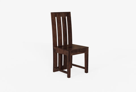 Woodora Solid Sheesham Wood Chair (Walnut Finish)