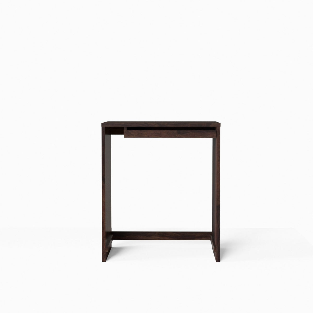 Revista Solid Sheesham Wood Study Table With Bookshelf (Walnut Finish)