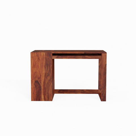 Maria Solid Sheesham Wood Study Table With Storage (Natural Finish)