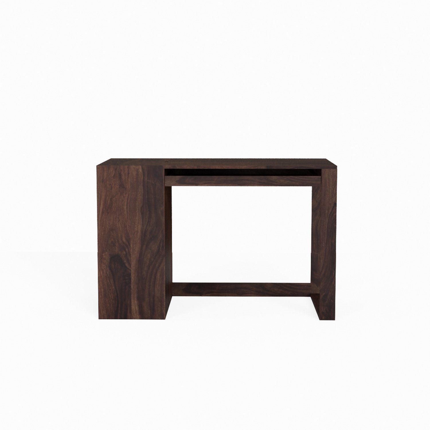 Maria Solid Sheesham Wood Study Table With Storage (Walnut Finish)