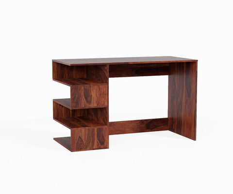 Revista Solid Sheesham Wood Study Table (Natural Finish)